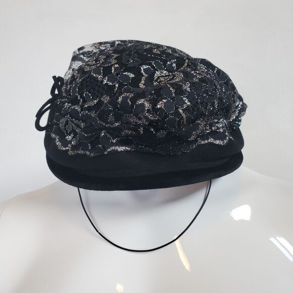 Vintage Austelle Black Wool Hat - Picture 9 of 9